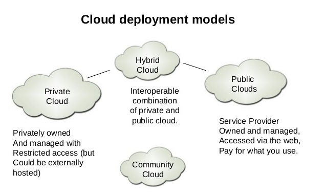 Cloud computing infrastructure models